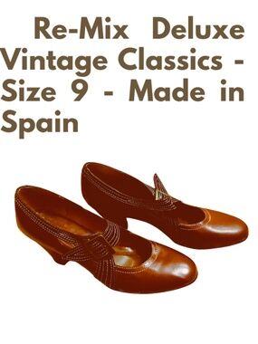 Re-Mix Shoes - Deluxe Vintage Classics - Size 9 - Made in Spain